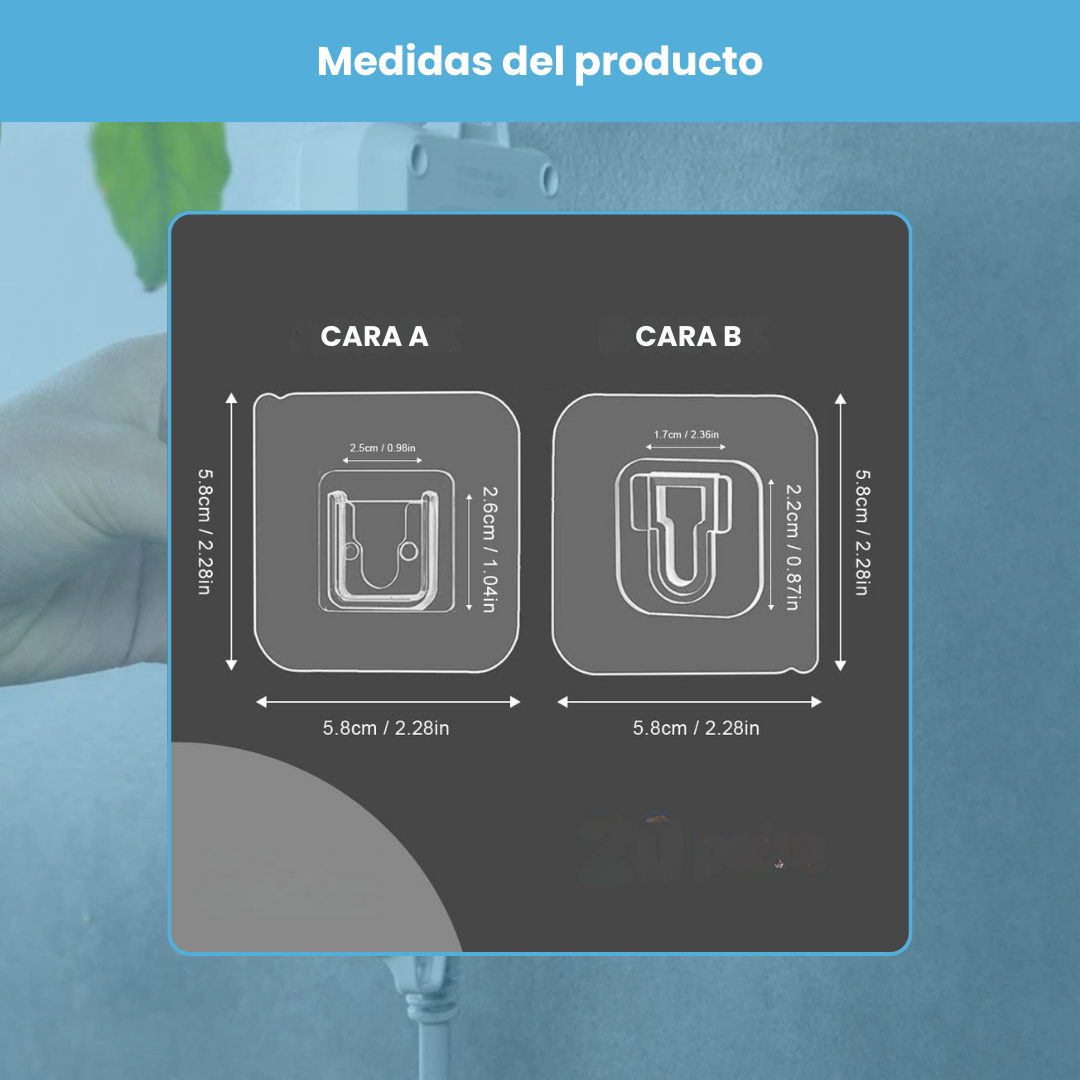 OFERTAS Ganchos Adhesivos Doble Cara