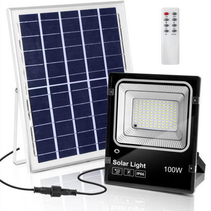 Foco Led con Panel Solar