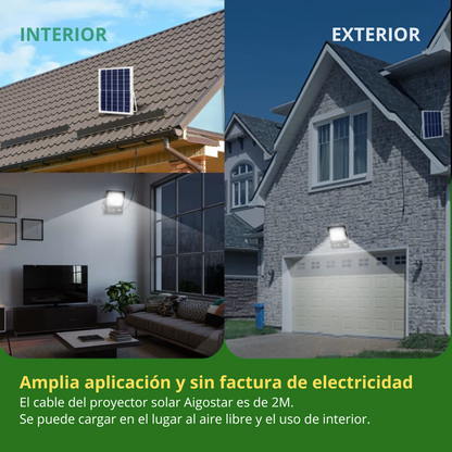 Foco Led con Panel Solar