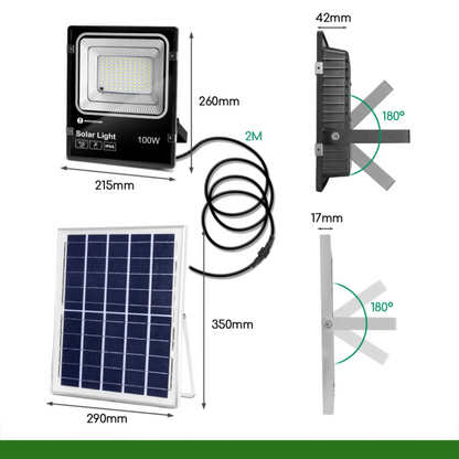 Foco Led con Panel Solar