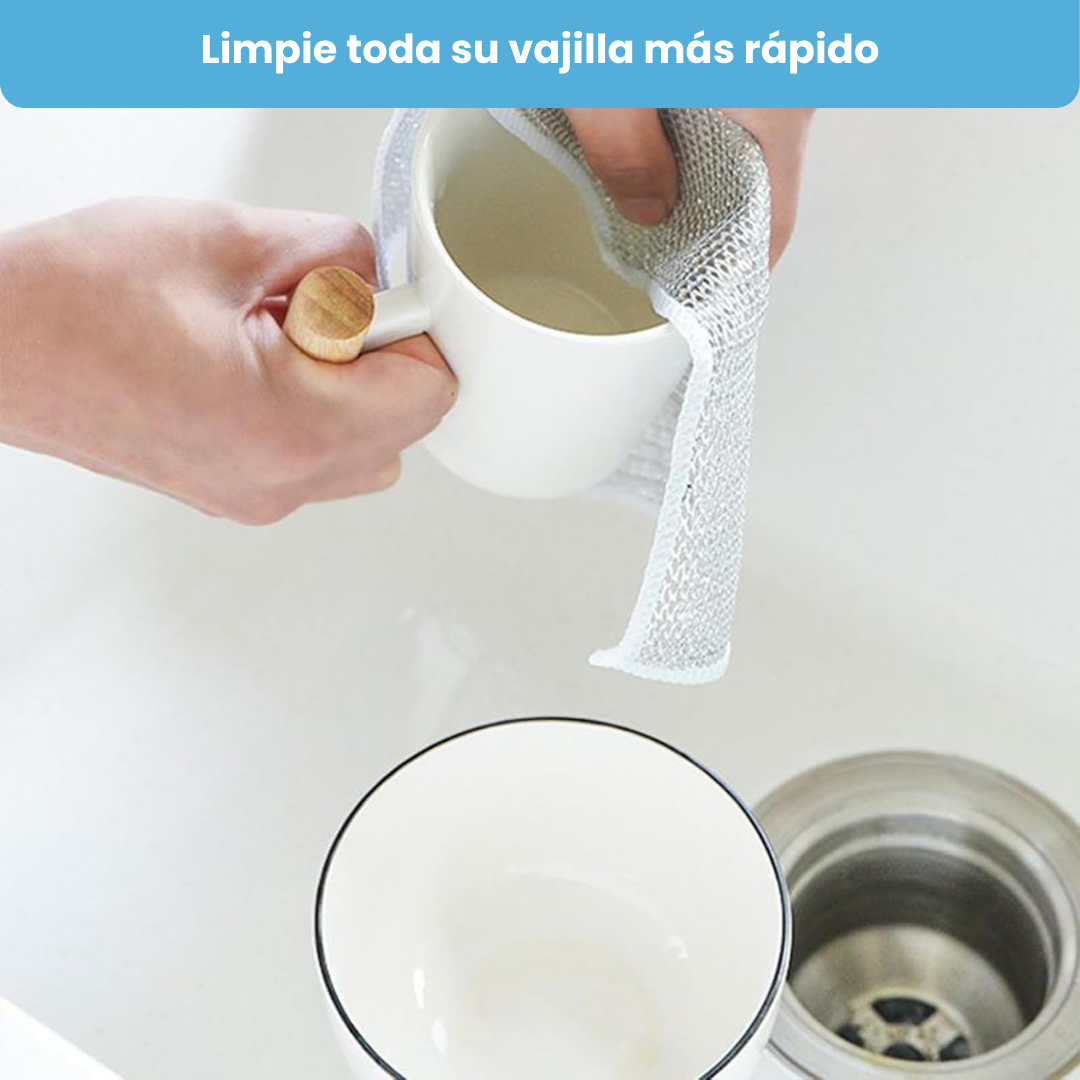 Paños de Acero Quita Grasa de DobleCapa