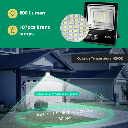 Foco Led con Panel Solar