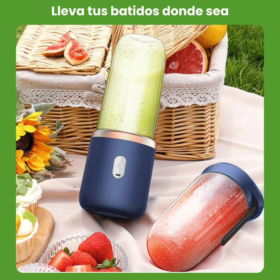 Batidora Portátil con Dos Vasos