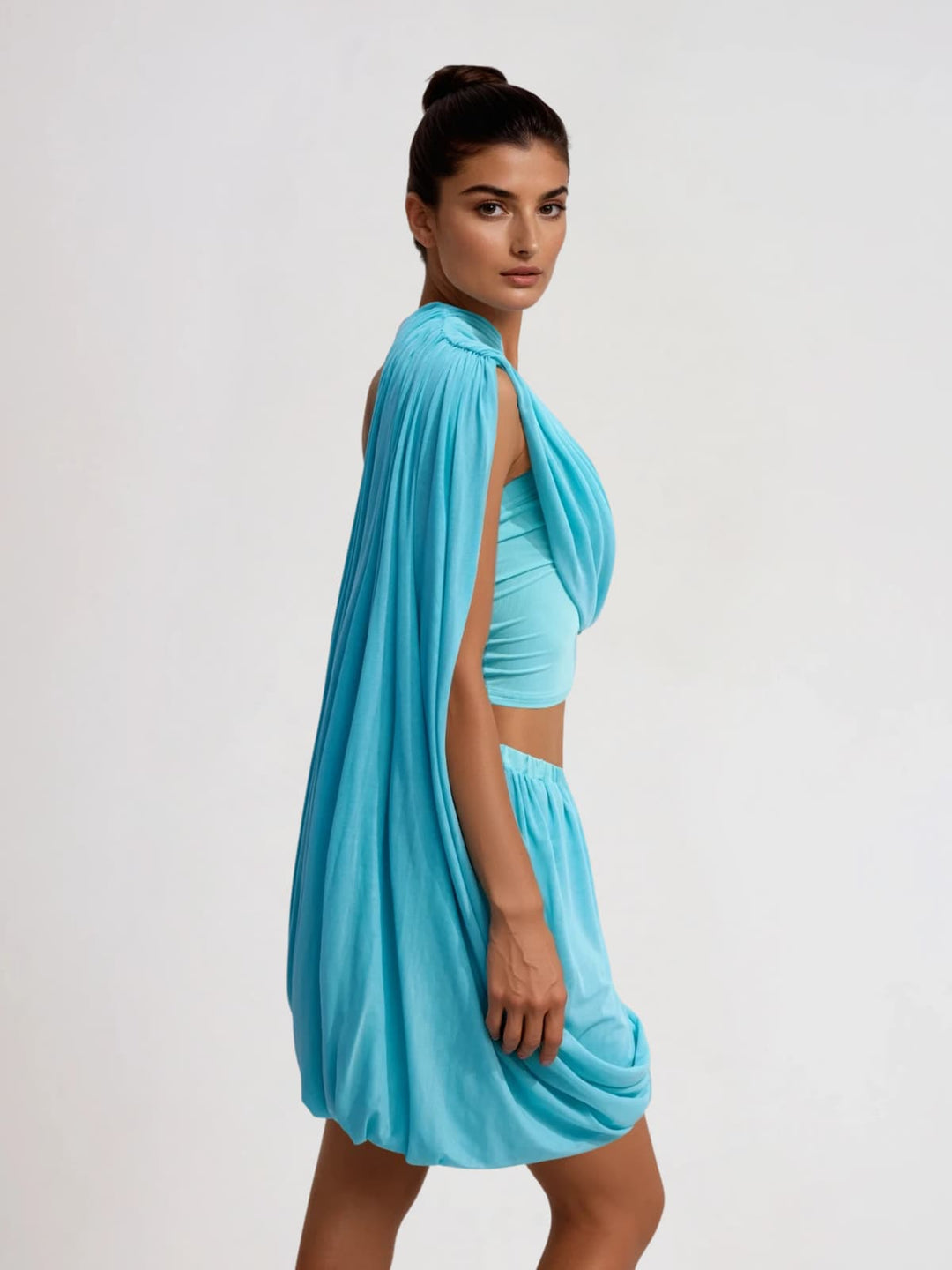 Komplet spódnicy z marszczeniami Caelen Shawl 