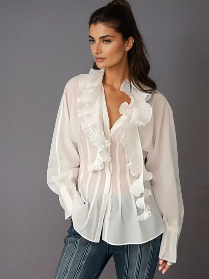 Lirit Long Sleeve Ruffle Shirt