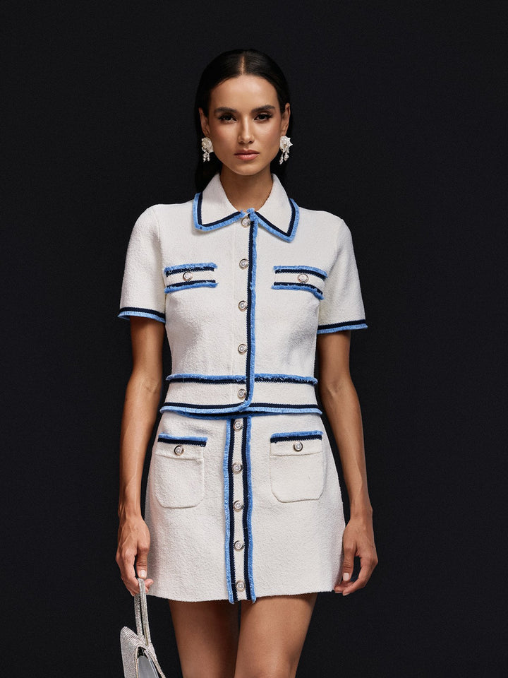 Ohela Short Sleeve Knitted Skirt Set