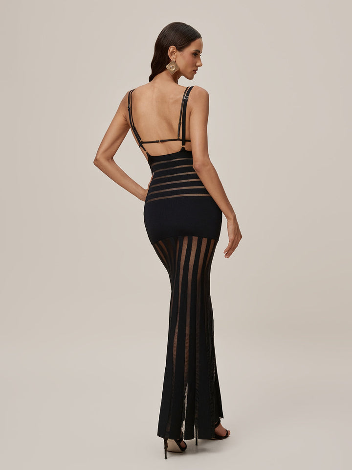 Komplet z sukienką Onaona z głębokim dekoltem 