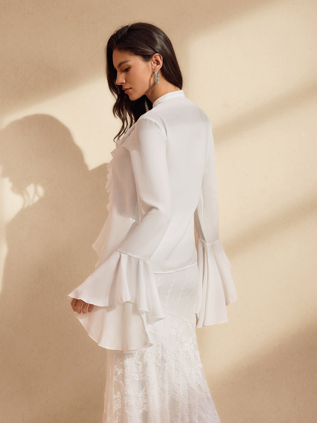 Waelyx Long Sleeve Ruffle Top